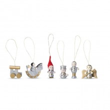 SET 6 DECORATIUNI BRAD, PERSONALIZABIL
