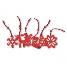 SET DE 6 ORNAMENTE BRAD, PERSONALIZABIL