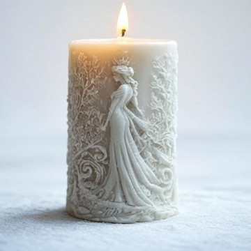 Lumanare sculpturala...