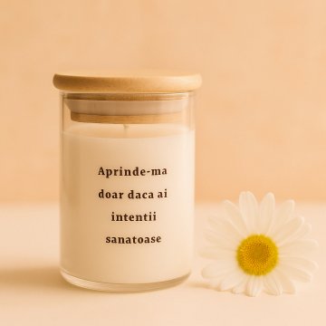 Lumânare din soia “Intentii...