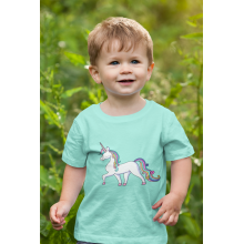 Tricou bumbac organic copii, unicorn