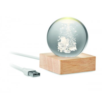 Glob Craciun LED Santa...