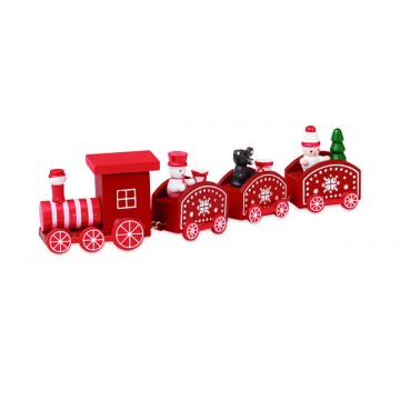 Tren de Crăciun din lemn...
