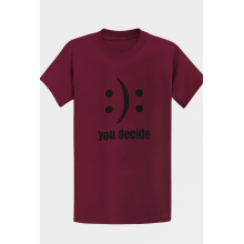 TRICOU BUMBAC ORGANIC BARBATI, YOU DECIDE MAN