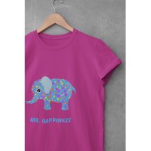 TRICOU BUMBAC ORGANIC COPII, HAPPINESS