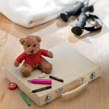 SET DE DESEN 66 OBIECTE IN CUTIE DE LEMN