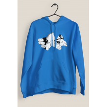 Hanorac bumbac organic barbati, BLUE