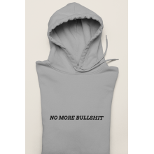 Hanorac bumbac organic barbati, NO MORE BULLSHIT