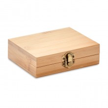 Set pt whisky in cutie bambus, Personalizabil