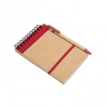 Bloc notes reciclat si pix, Personalizabil
