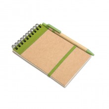 Bloc notes reciclat si pix, Personalizabil