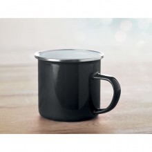 CANA METALICA VINTAGE, CU STRAT EMAILAT, DE 350ML, PERSONALIZABILA