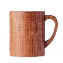 CANA DIN LEMN DE STEJAR. CAPACITATE DE 280 ML, PERSONALIZABILA