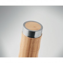 TERMOS CU CAPAC DIN BAMBUS SI INFUZOR DE CEAI, 350ML, PERSONALIZABIL