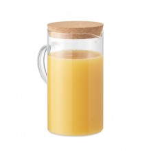 CARAFA DIN STICLA BOROSILICA, CAPAC PLUTA, 1L, PERSONALIZABILA