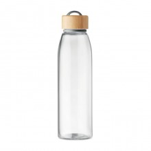 STICLA CU CAPAC DIN BAMBUS SI MANER TPU, 500ML, PERSONALIZABILA