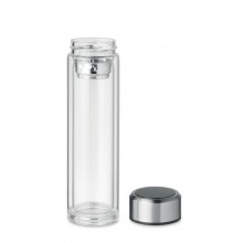 STICLA BOROSILICATA CU TERMOMETRU TACTIL, 390ML, PERSONALIZABILA