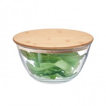 BOL PENTRU SALATA DIN STICLA BOROSILICATA, 1200ML, PERSONALIZABIL