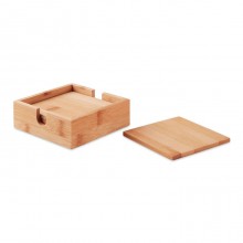SET SUPORT PAHARE DIN BAMBUS, PERSONALIZABIL