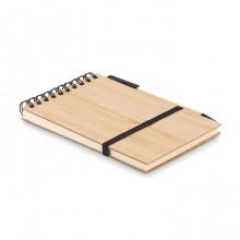 AGENDA A6 DIN BAMBUS, PERSONALIZABILA