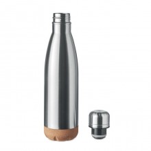 TERMOS DIN OTEL INOXIDABIL SI BAZA PLUTA, 600ML, PERSONALIZABIL
