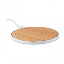 INCARCATOR WIRELESS ROTUND DIN BAMBUS, PERSONALIZABIL
