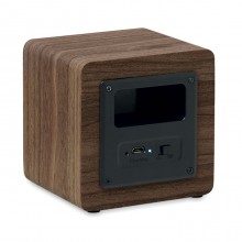 BOXA WIRELESS RUDA DIN BAMBUS, PERSONALIZABILA