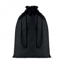 SACULET TEXTIL NEGRU 30X47 CM, PERSONALIZABIL